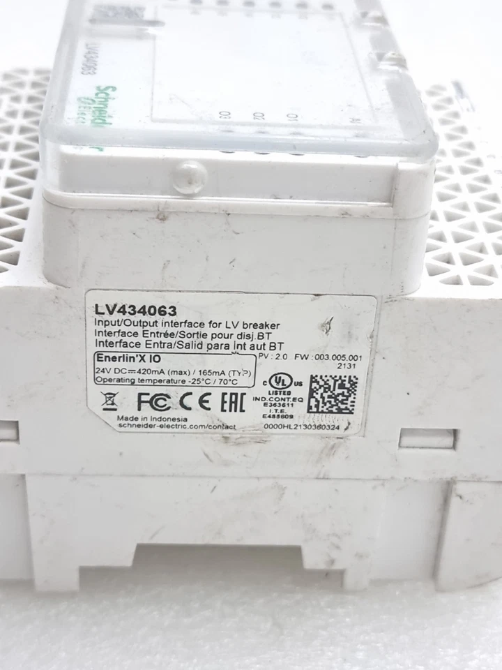 Schneider Electric LV434063 Input/Output Interface for LV Breaker 24Vdc LV434063